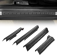 VEVOR Rocker Panels for 2014-2018 Chevy Silverado 1500 Extended Cab, 3M Adhesive Side Skirts, Rust-Proof TPO Guard Kit, Black