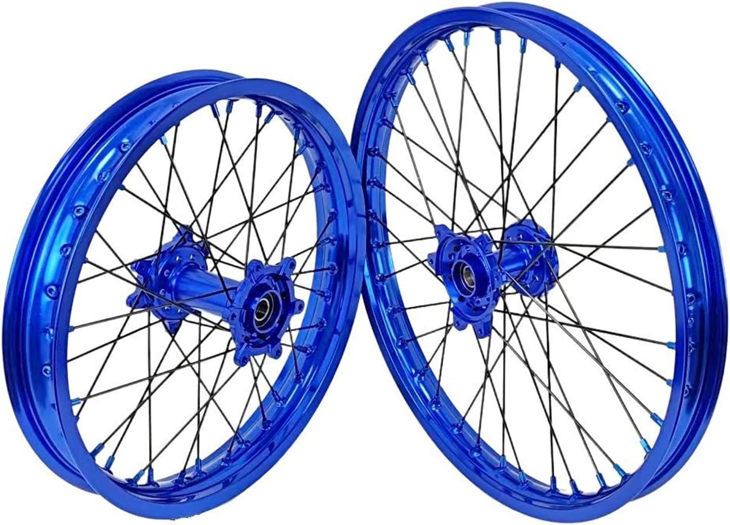 For Aluminum Alloy Motorcycle Parts 21 18 Inch Blue Wheel Set For Sur Ron Ultra Bee Wheels