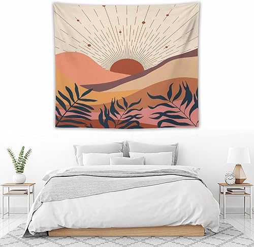 Miniatura 123 de Tapiz floral retro de los años 60 y 70, diseño hippie de primavera Groovy Flower Power Flower Boho para colgar en la pared, arte neutro para Hippie