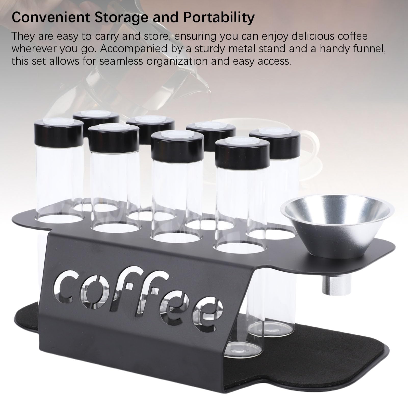 Alomejor Coffee Bean Storage Tubes with Exhaust Valve