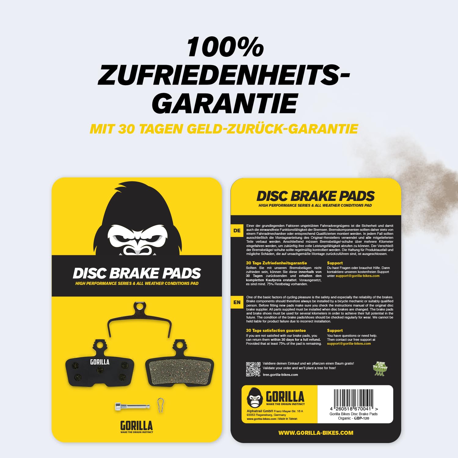 Coppia Pastiglie Freno Organiche ALLIGATOR Per SRAM Code R/RSC/Guide RE/DB8