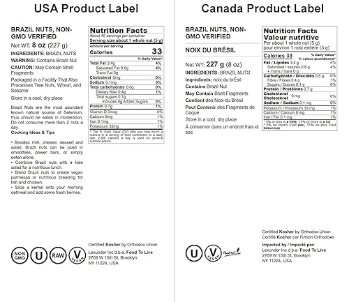 Miniatura 3 de Nueces de Brasil orgánicas Food to Live® (crudas, sin cáscara)