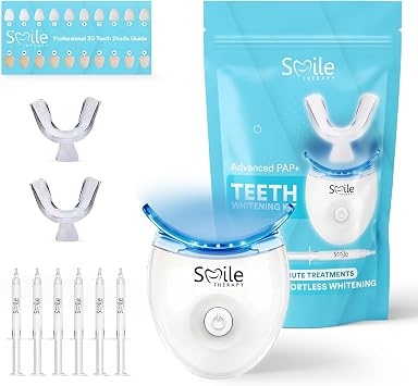 SMILE THERAPY Teeth Whitening Kit | Peroxide-Free, Visibly Whiter Smile