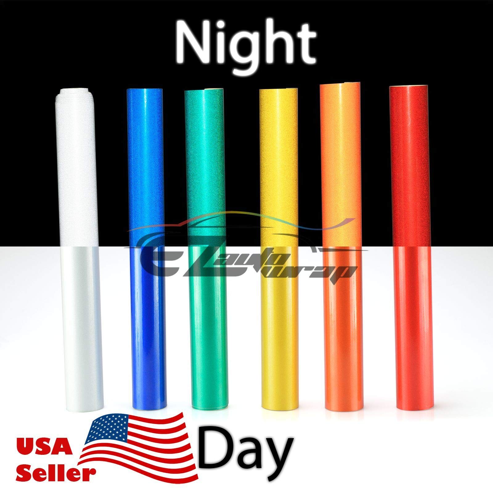 Buy EZAUTOWRAP Free Tool Kit 12"X48" Reflective White Vinyl Car DIY