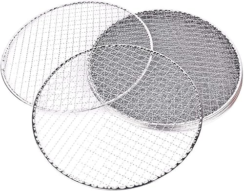 B&C.Room Rond - Rejillas desechables de alambre para asar de hierro, parrillas de cocina para barbacoa al aire libre, 9.8 in (5 unidades)