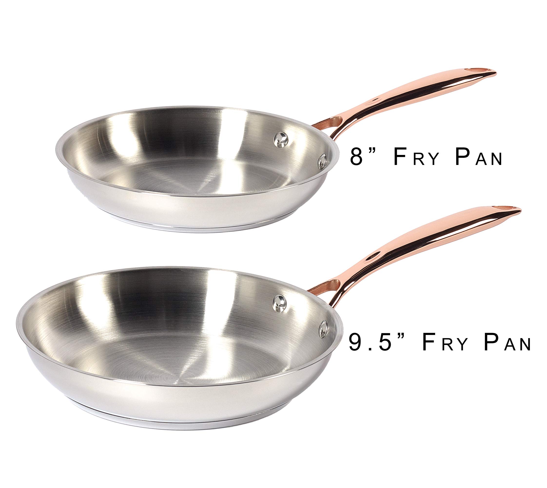 Denmark Tools for Cooks Kolekcja naczyń kuchennych Celebrations – nadaje się do mycia w zmywarce bezpieczny w piekarniku indukcyjna gotowa trwała wytrzymała stal nierdzewna, 10-częściowy zestaw naczyń kuchennych ze stali nierdzewnej z narzędziami