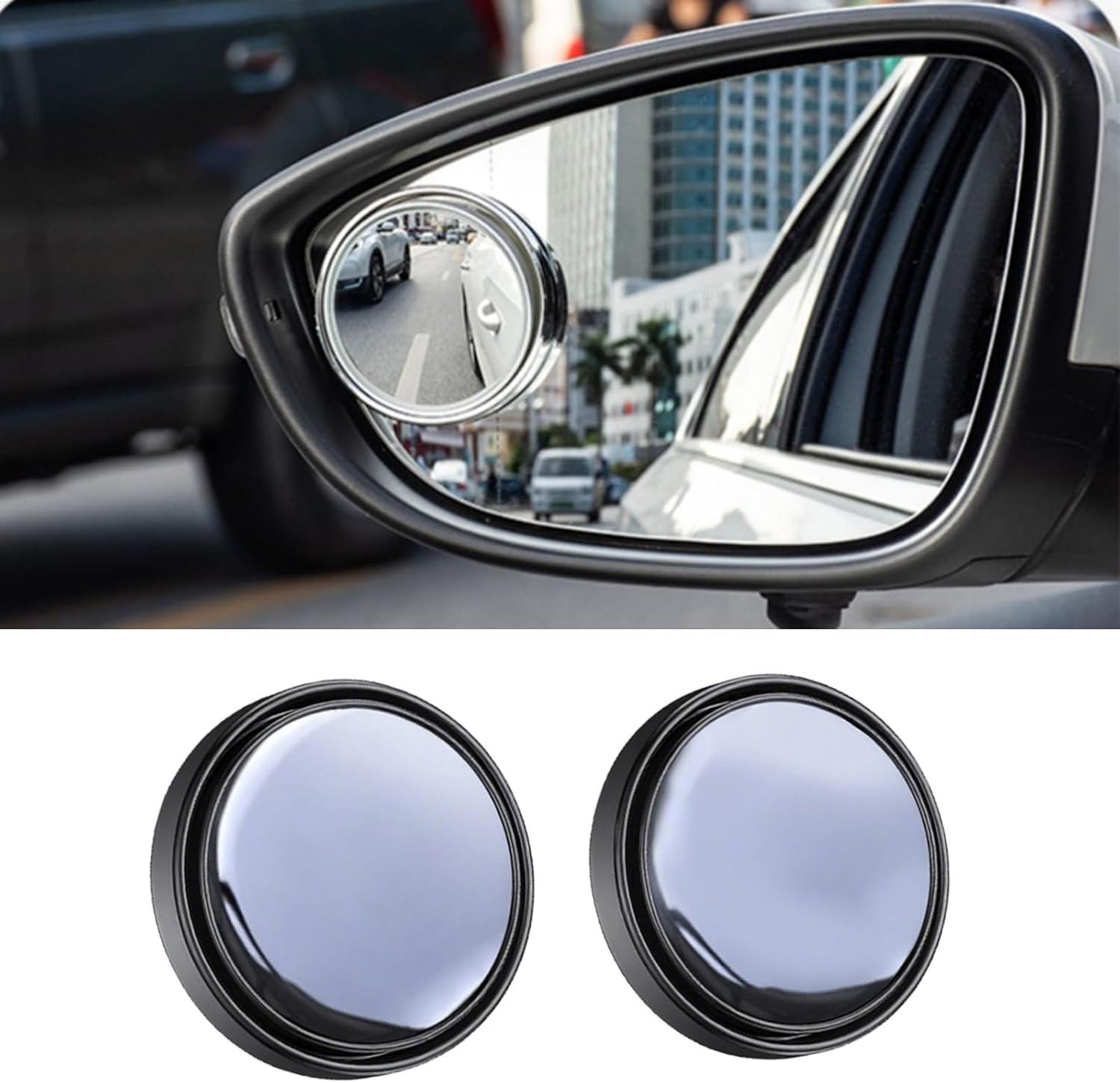 Miroir angle mort convexe Ateca 2017 rétroviseur grand angle étanche et rotatif