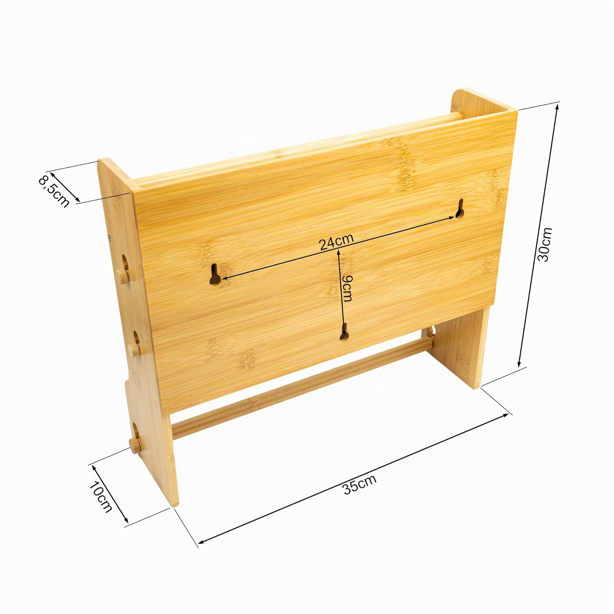 Portarrollos de Pared [sin taladrar] con Cuchillas Extremadamente afiladas – Montaje Muy fácil y fácil manejo – Portarrollos de Cocina Elegante