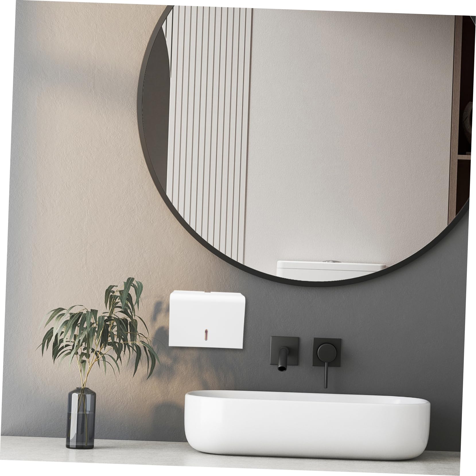 CHILDWEET Wall Mounted Hand Paper Towel Dispenser Holder for Bathroom Kitchen Convenient Tissue Paper Storage for Commercial Home Use