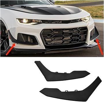 Compatible With Chevrolet Camaro 2016-2023 Car Front Bumper Corner Side Splitter Canards Dive Planes Bodykit AMPP Bumper 1LE Style 2 PCS