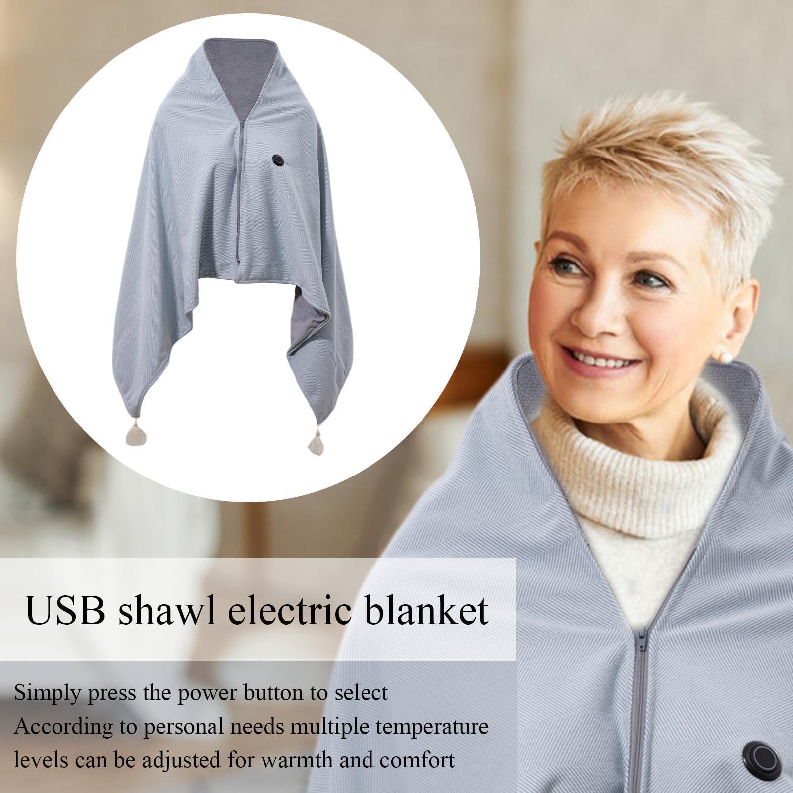 Rzut em grzewczym USB, Rzut em grzewczym USB Trzy wielofunkcyjne urządzenia | Miękki grzewczy na szyję i ramiona Casualowa, leniwa, przytulna, ciepła, miękka, , przenośna n