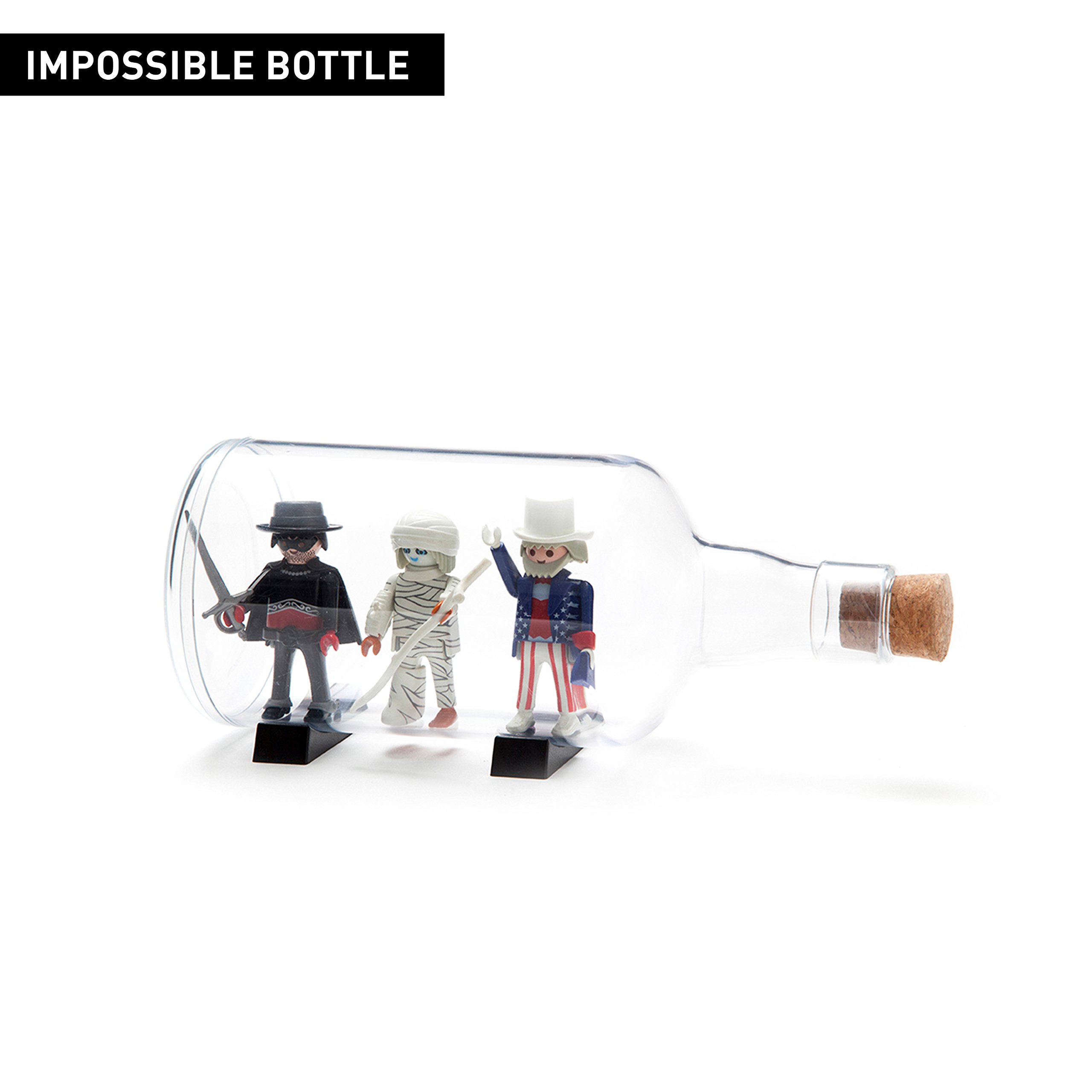 Peleg Design Impossible Bottle - Bottiglia Soprammobile Creativa Con Base Rimovibile - 5