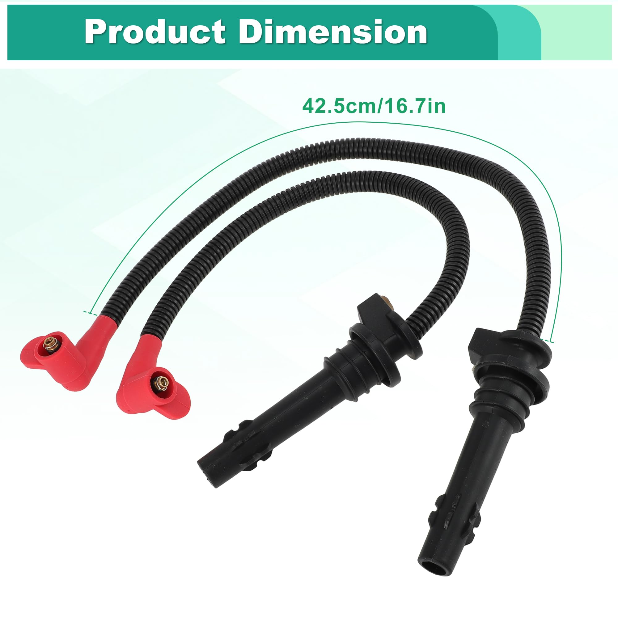A ABSOPRO Tapa Cable Bujía Y Bobina Para Polaris RZR 900 15-23 | Para Polaris RZR S 900 15-23, Para Polaris RZR XP 1000 14-23, OE 4014296,4014295,4017695,4017694,4010425, Alto Rendimiento