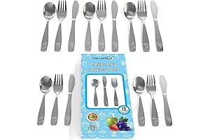 Kid-Friendly Stainless Steel Utensil Set - Safe and Durable Silverware for Little Hands