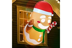 Cheerful Gingerbread House with Dazzling Lights