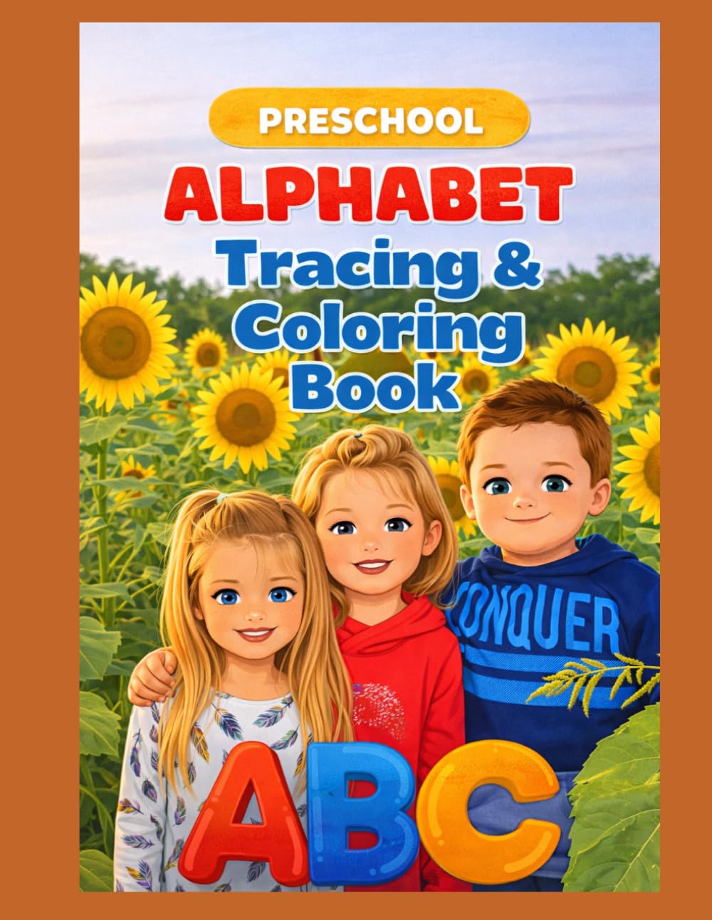 Preschool Alphabet: Tracing and Coloring Book