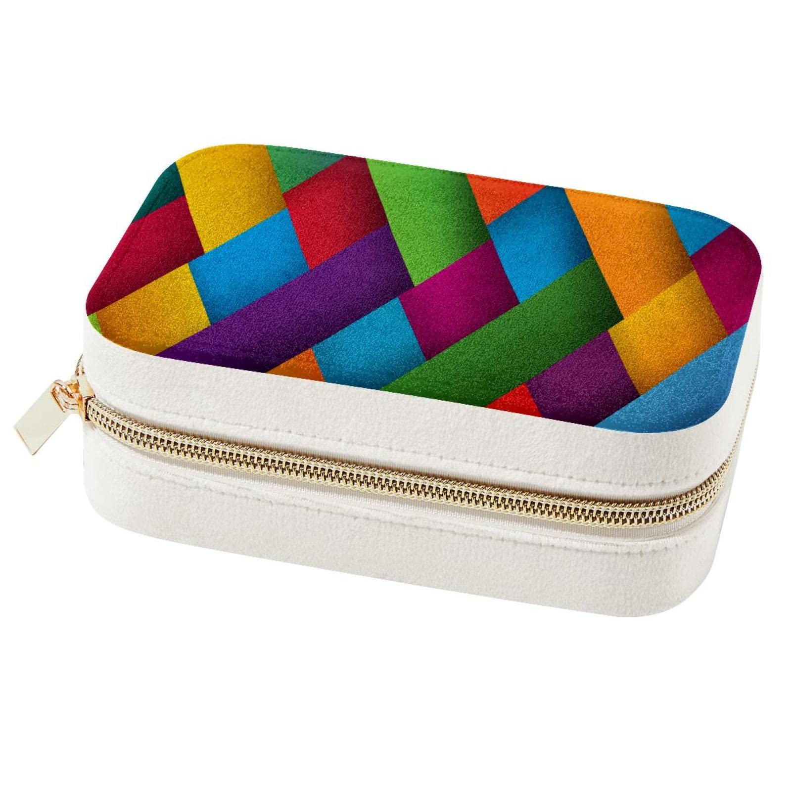 Boîte à bijoux portable de voyage pour boucles d'oreilles et bagues
