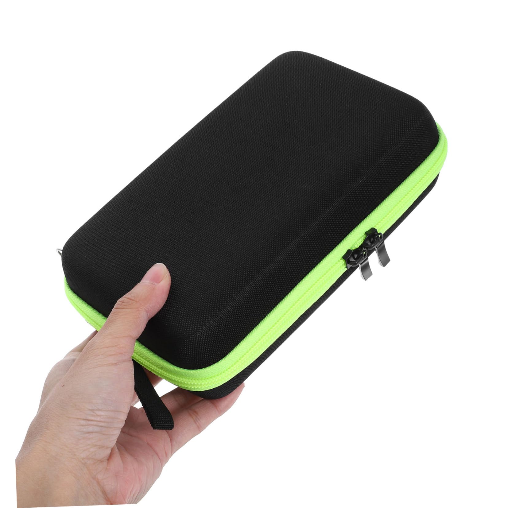 FRCOLOR 2pezzi Custodia Protettiva Per Rasoio Da Viaggio Scatola Di Stoccaggio Resistente Alla Pressione Cerniera Verde Compatibile Con Modelli