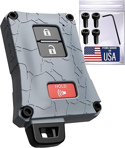 Carcasa para llavero de automóvil, accesorio compatible con control remoto de vehículo sin llave, hecha en los Estados Unidos, verificar