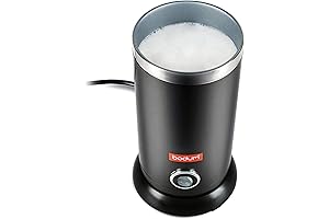 Bodum 10oz Bistro Electric Milk Frother: Enhance Your Morning Coffee Ritual