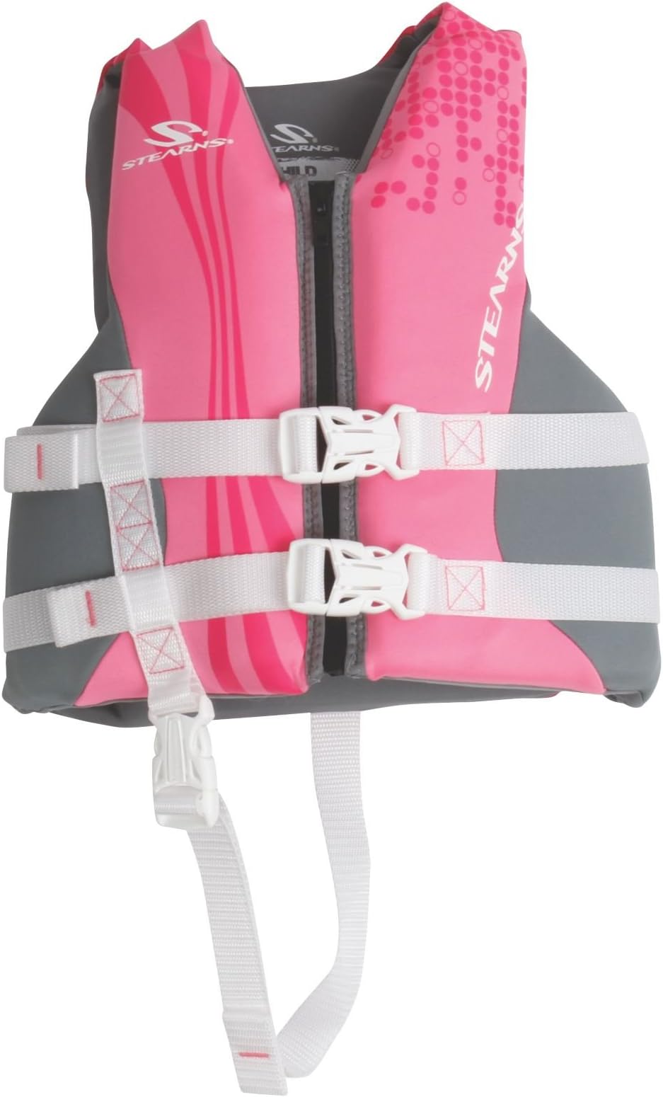 Stearns Adjustable Kids Life Jacket, USCG Approved PFD for Children Weighing 30-50lbs, Youth Life Vest for Boating, Swimming, Watersports, Pool, Beach, & More
