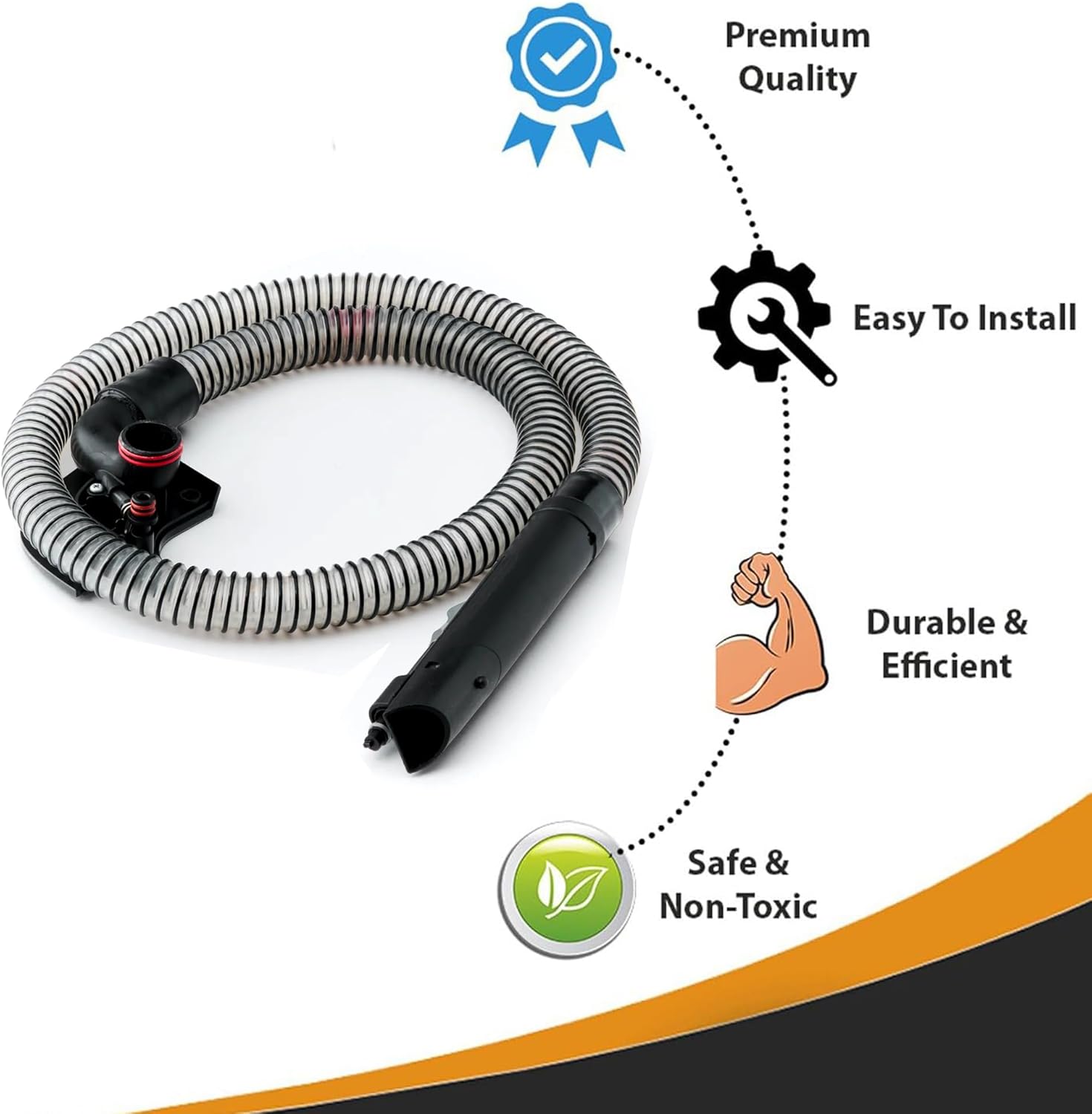 Replacement for Hoover CleanSlate FH14050, FH14050V, FH14000 Vacuum Cleaner Hose Assembly with Cover # Compare to Part 440015573