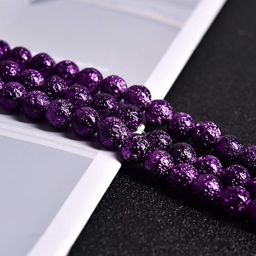 Miniatura 7 de Asingeloo cuentas de piedra natural para hacer joyas, cuentas redondas espaciadoras sueltas, 0.157in, 0.236in, 0.315in, 0.394in, 0.472in, piedras