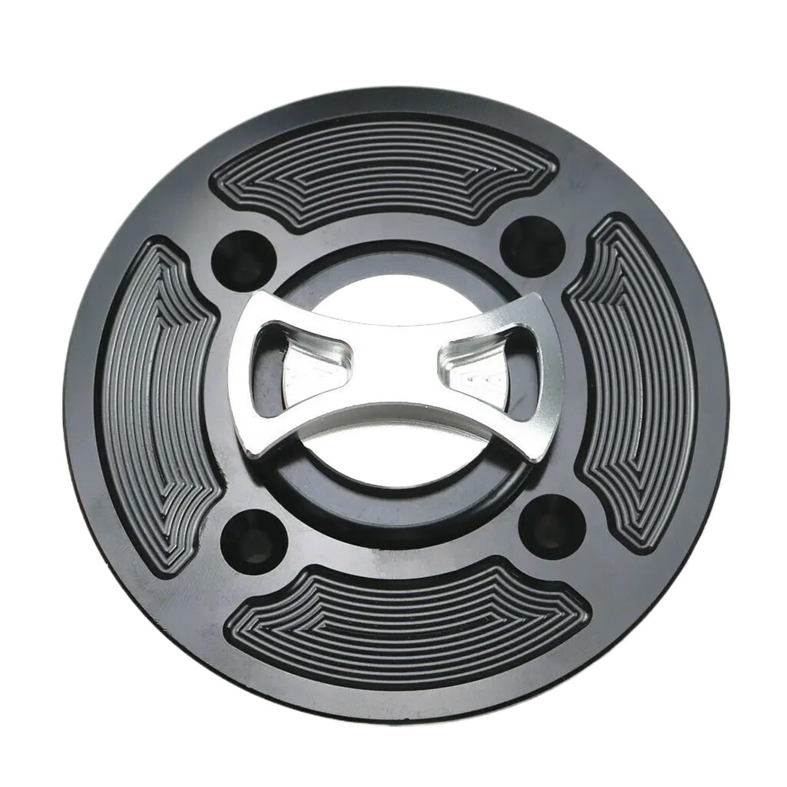 Bouchon réservoir avec nœud papillon argent pour moto RSV4 Factory