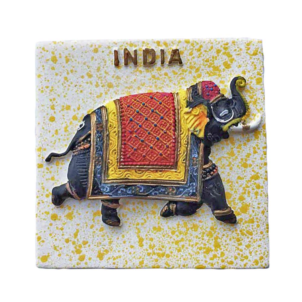 Wedarego India 3D Elephant Fridge Magnet Tourist Souvenir Travel Sticker,India Refrigerator Magnet,Home And Kitchen Decoration Collection From China