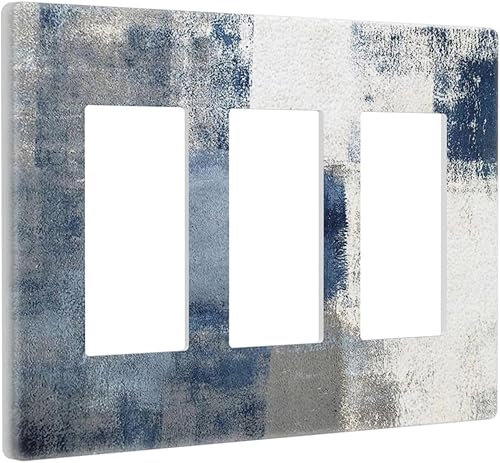 Miniatura 117 de Placa Decorativa de Pared Beige Boho de Mediados de Siglo Sol Abstracto 1-Gang Retro Años 70 Arte Geométrico Moderno con Arco Eléctrico Interruptor