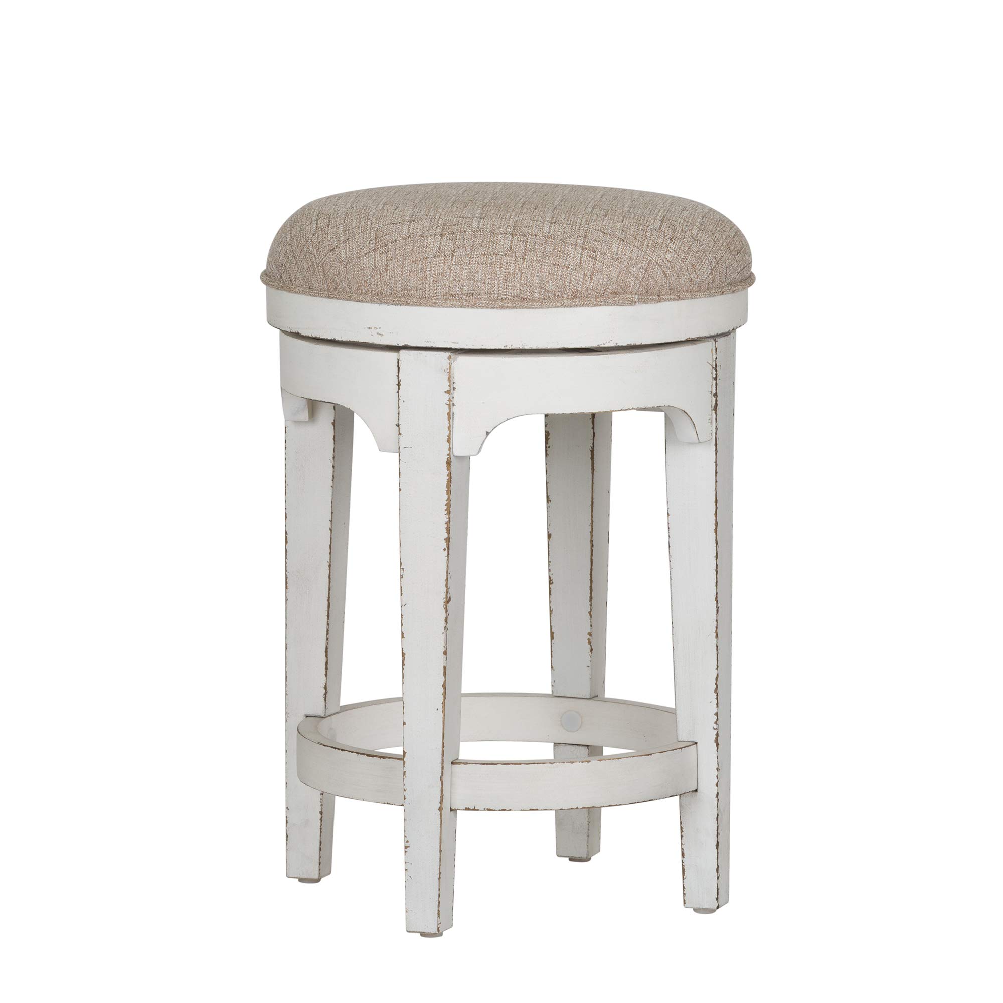 Liberty Furniture INDUSTRIESMagnolia Manor Console Swivel Stool, W17 x D17 x H25, White