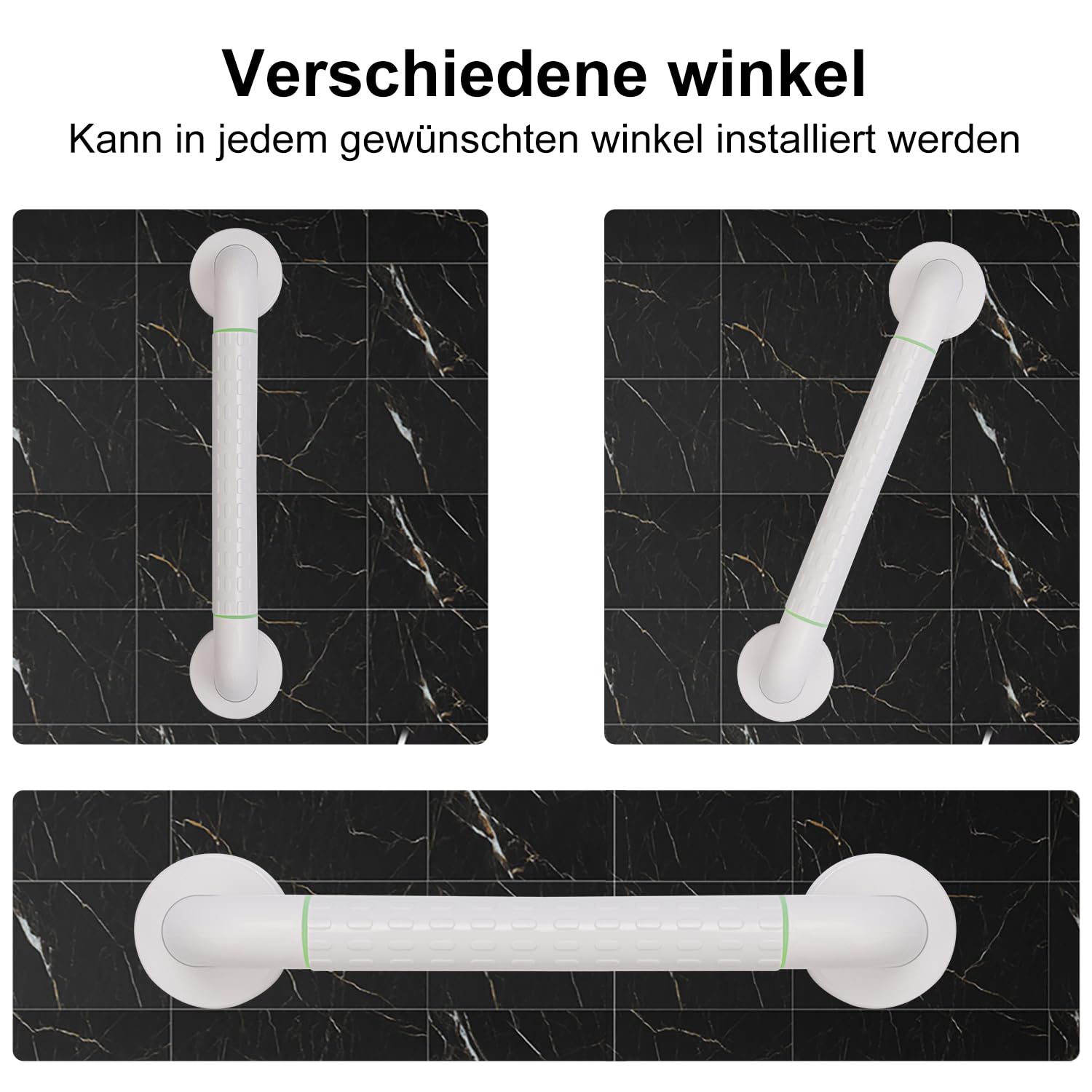 supregear Haltegriff Bad, Edelstahl Rutschfeste Haltegriffe, WC Haltestange Dusch Griff Badewannen Griff Sicherheitsgriff für Schwangere Kinder Senioren, 30 cm