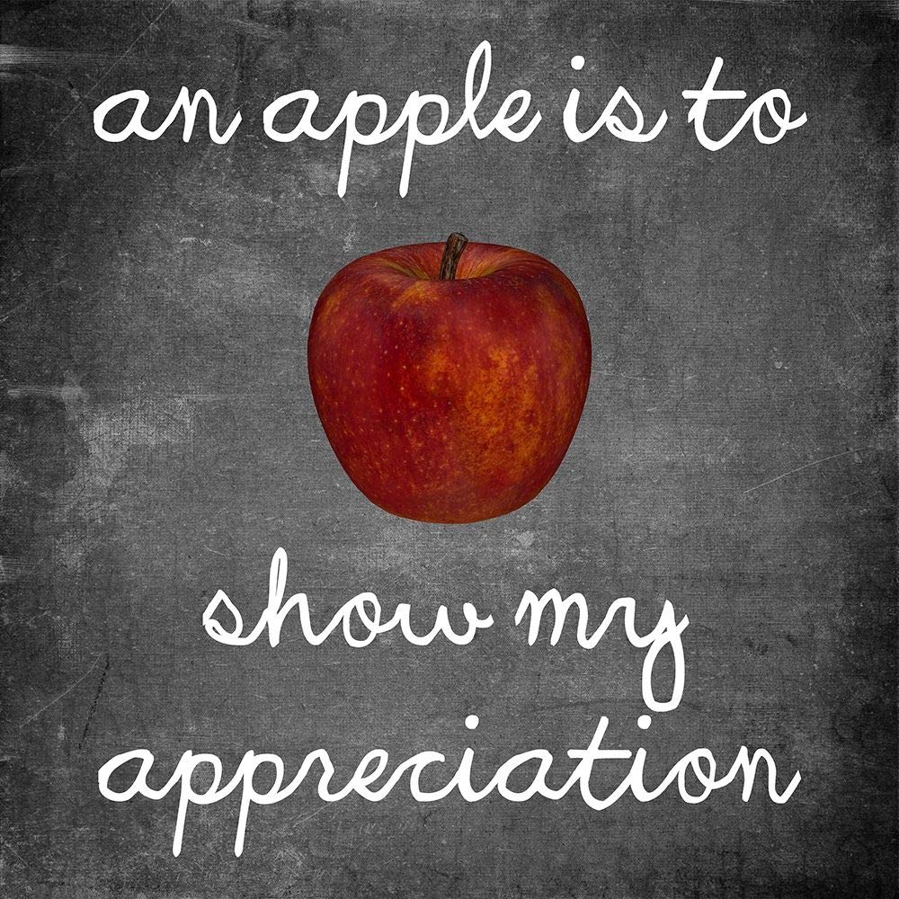 Apple Poster Print by Sheldon Lewis (24 x 24)