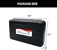 Vista 7 de NORTOOLS Juego de 15 extractores de tornillos CR-MO – Kit de extracción múltiple de 3/8 pulgadas con accionamiento hexagonal multilínea
