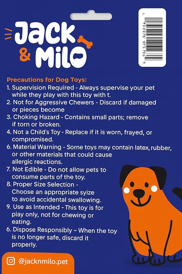 Jack & Milo Perro Juguete de Tela con Chirrido Pato de Corduroy miniatura 5