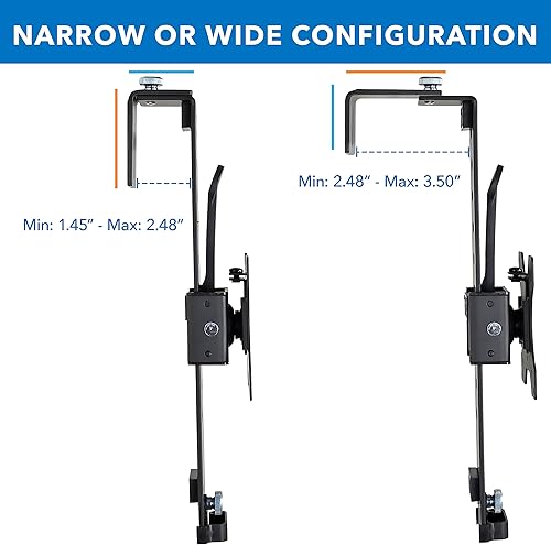 Miniatura 9 de Mount-It! Soporte de montaje para monitor de cubículo de oficina, soporte VESA, abrazadera ajustable para pantalla de 17 a 32 pulgadas, gancho