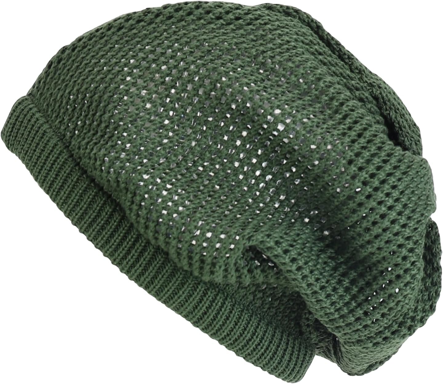 Armycrew Cool Mesh Dreadlock Slouchy Cotton Beanie