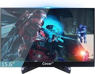 15.6" Ultra-Slim Portable Monitor IPS Display Full HD 1080P for PC Laptop Gaming PS4 XBox DVD Player HDMI Metal Housing USB TYPE-C Powered LED Backlight Built-in Speaker 1920x1080 5mm Thickness