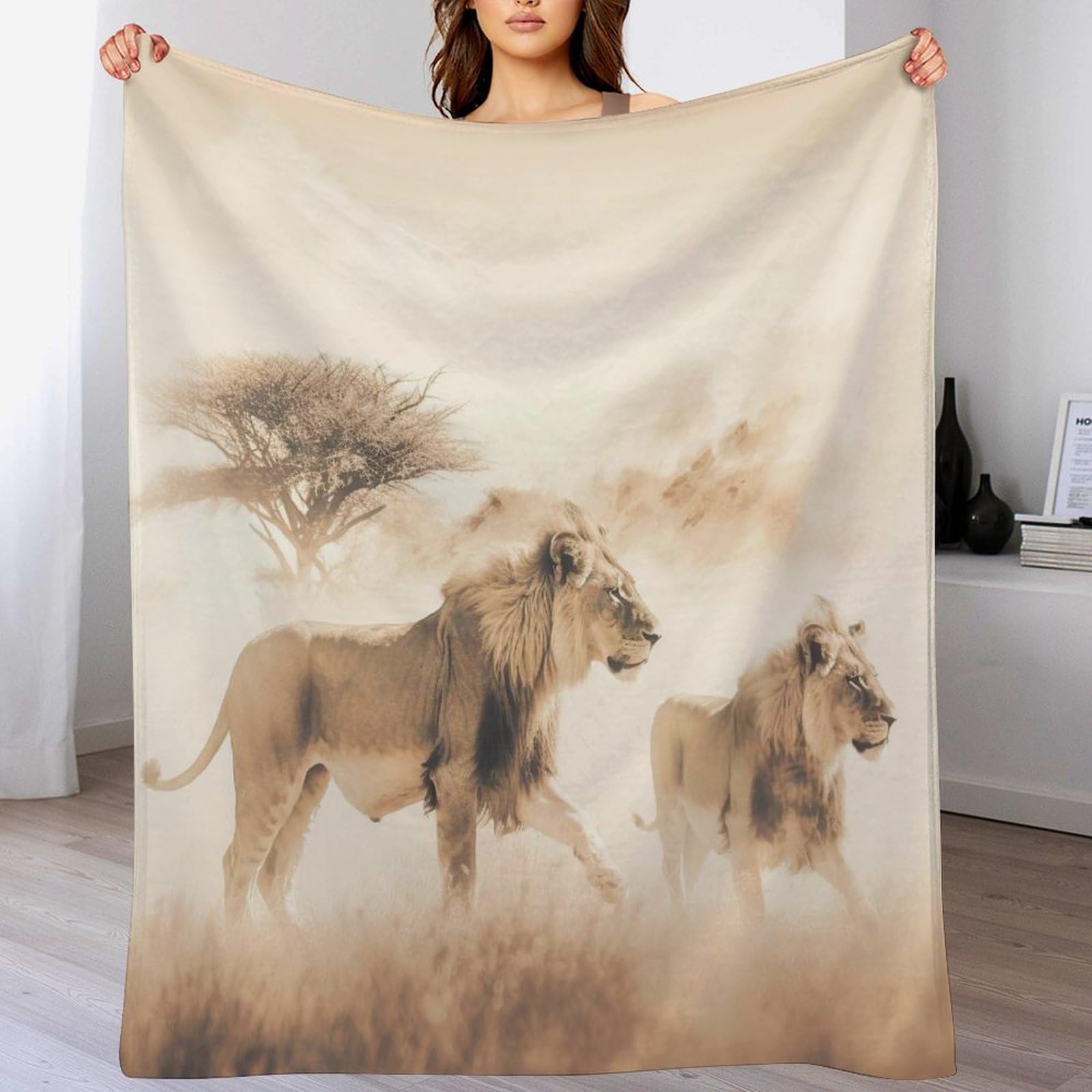 Manta de franela de león extrasuave 130x180 manta ligera cuatro estaciones para cama y sofá