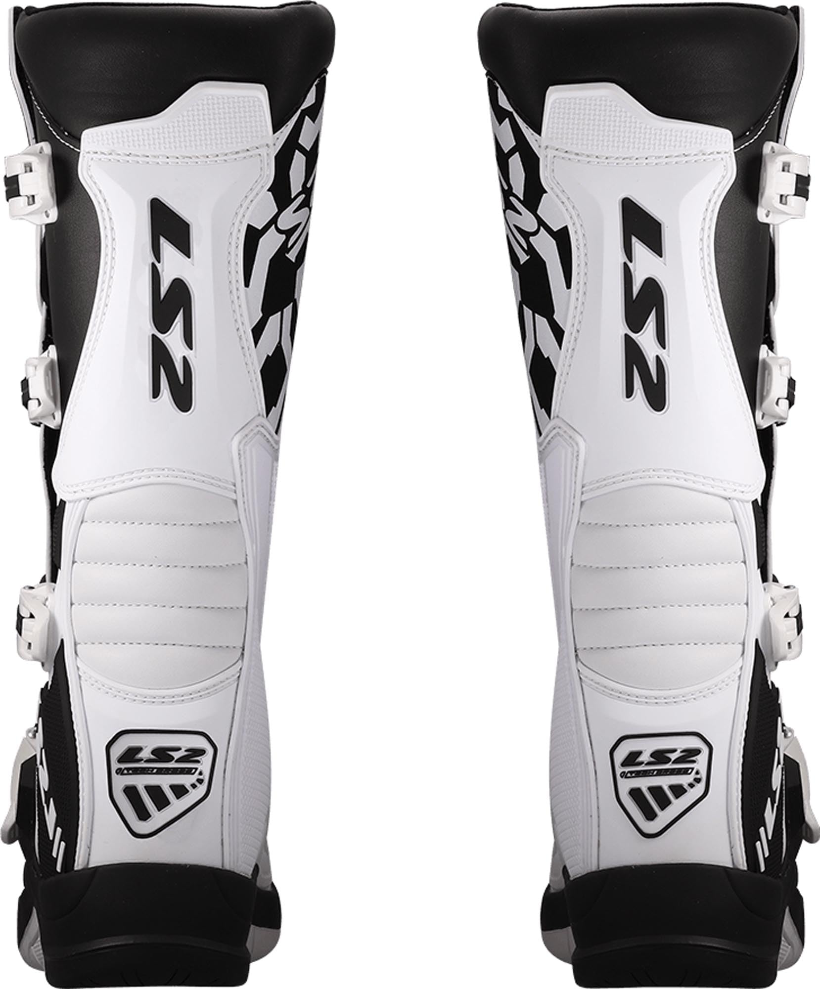 LS2 Raptor Motocross Stiefel, schwarz/weiß, 43