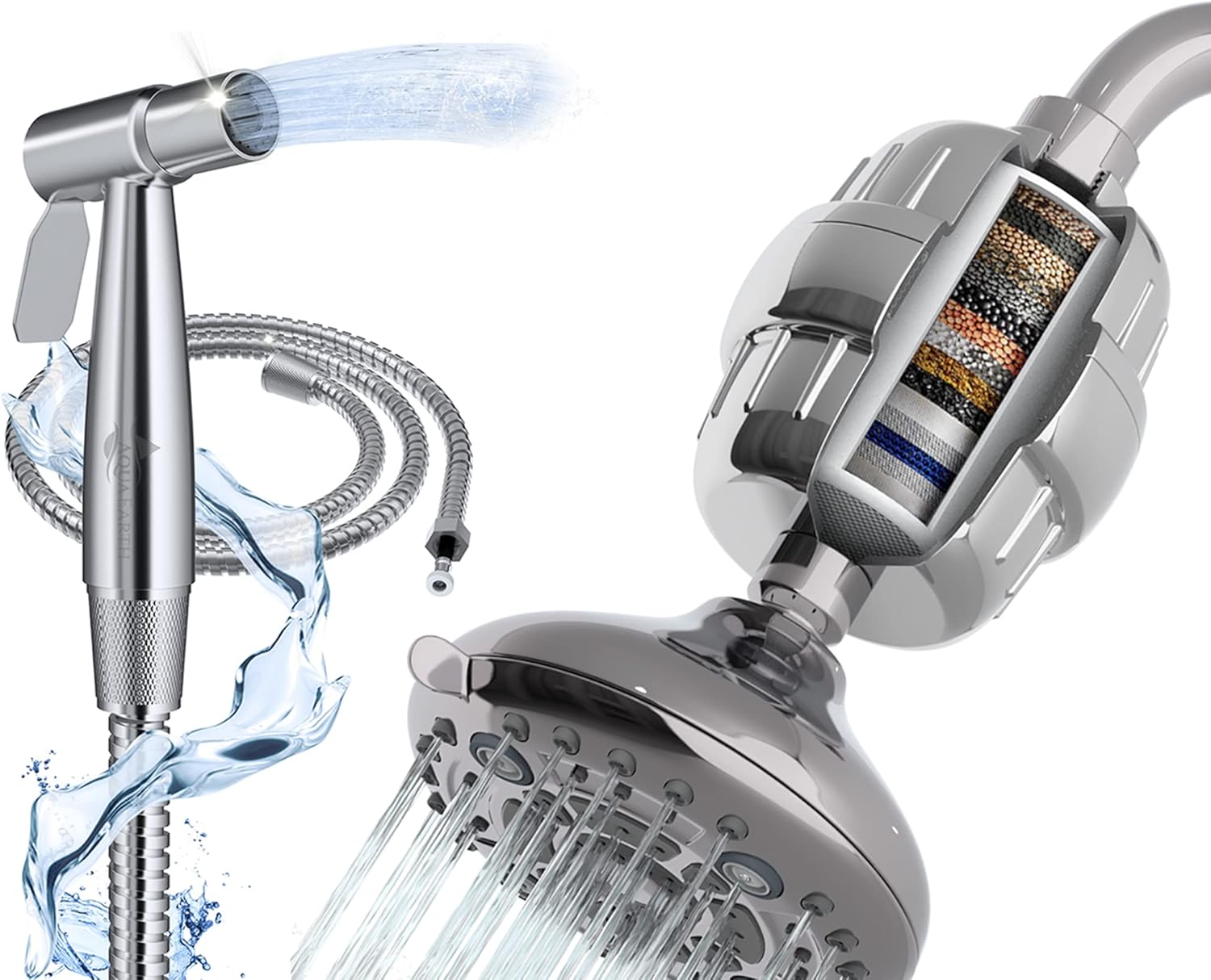Aqua Earth Luxury Bidet Sprayer for Toilet & Luxury Filtered Shower
