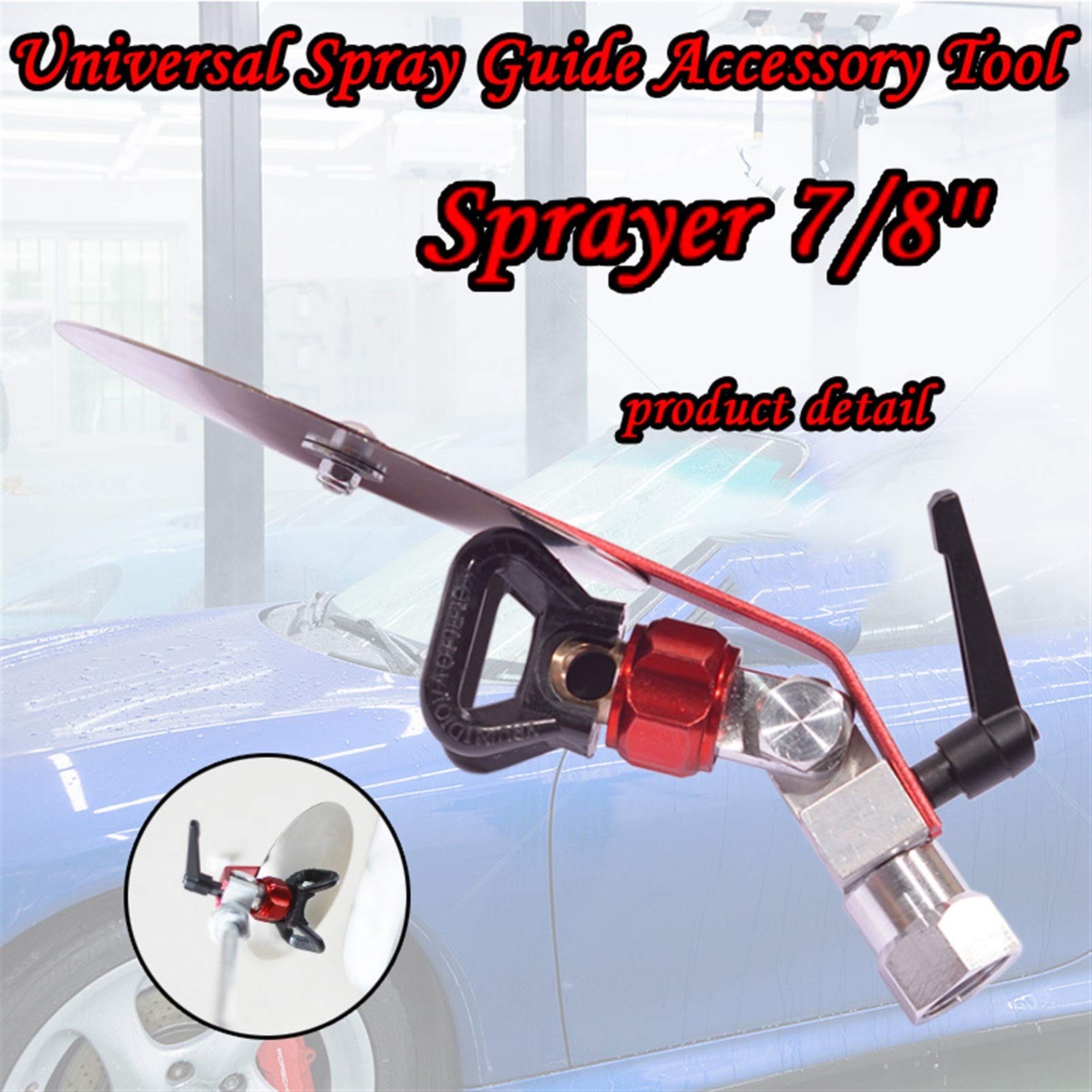 Kit aerografo Utensile per accessori per la guida universale da 7/8 '' universale per spruzzatore di vernice 7/8 '' aerografo a pressione aerografo aerografo universale Spazzole ad aria per la pittura