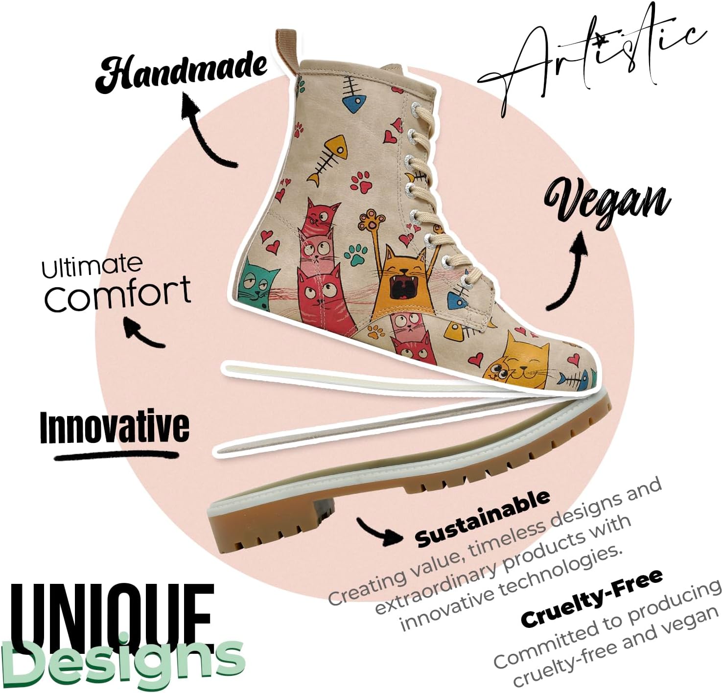 DOGO Long Boots for Women – Vegan Leather and Unique Design Womens Winter Boots, Comfortable and Stylish Womens Boots - Image 5