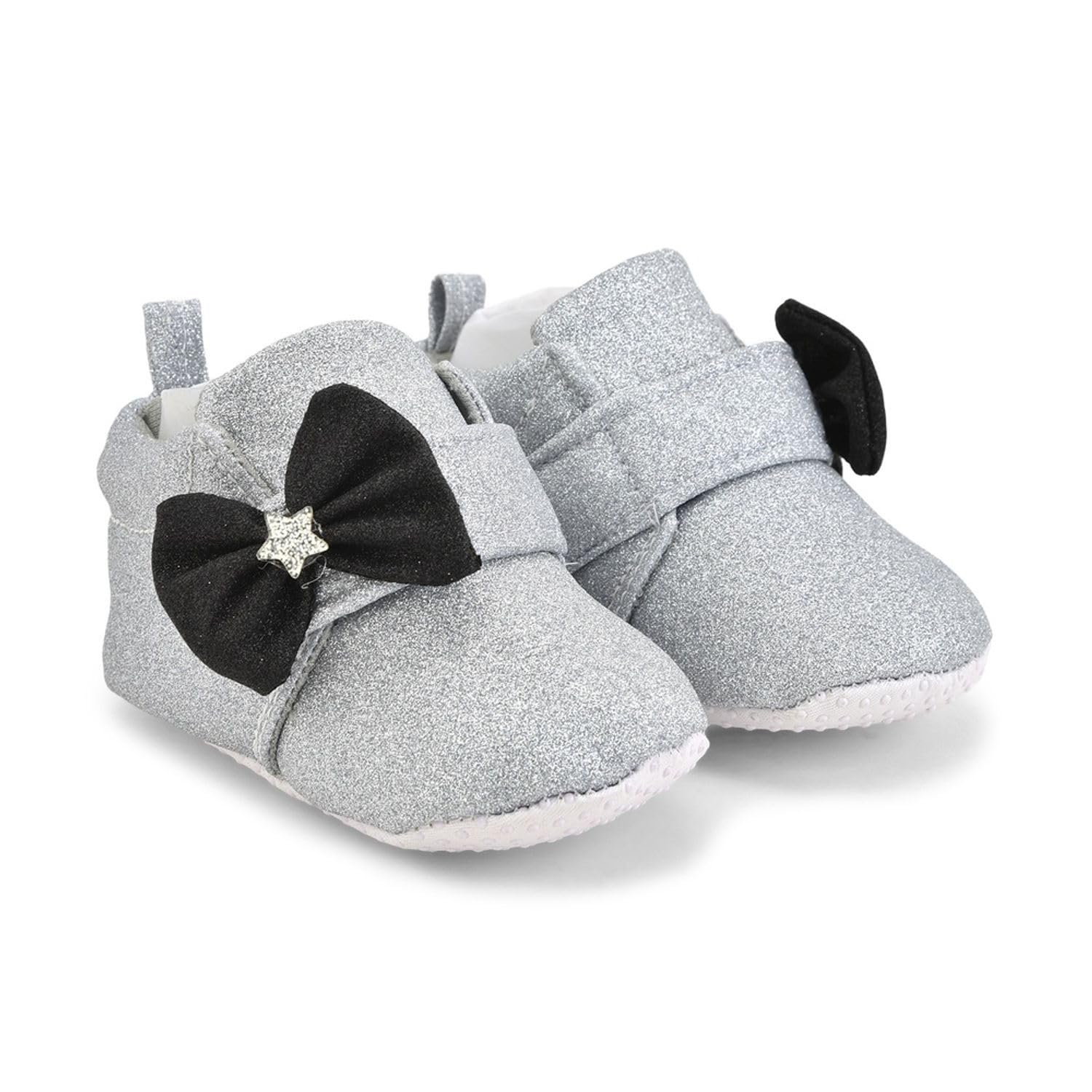 ykey Baby Shoes (Baby Booties) | Boots For Little Kids | Glitter Rexine Material | |-picture-13