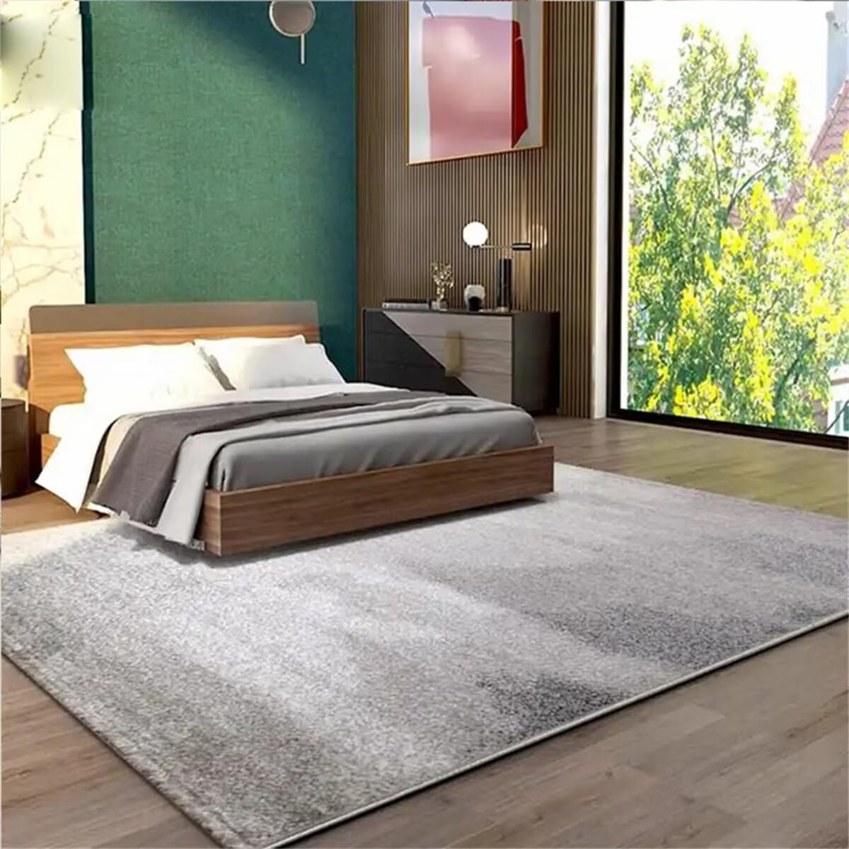 Tapis anti poussière et antidérapant pour chambre moderne adulte