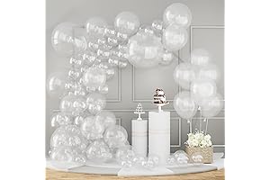 Clear Balloons Different Sizes 151PCS for Quality Decorations