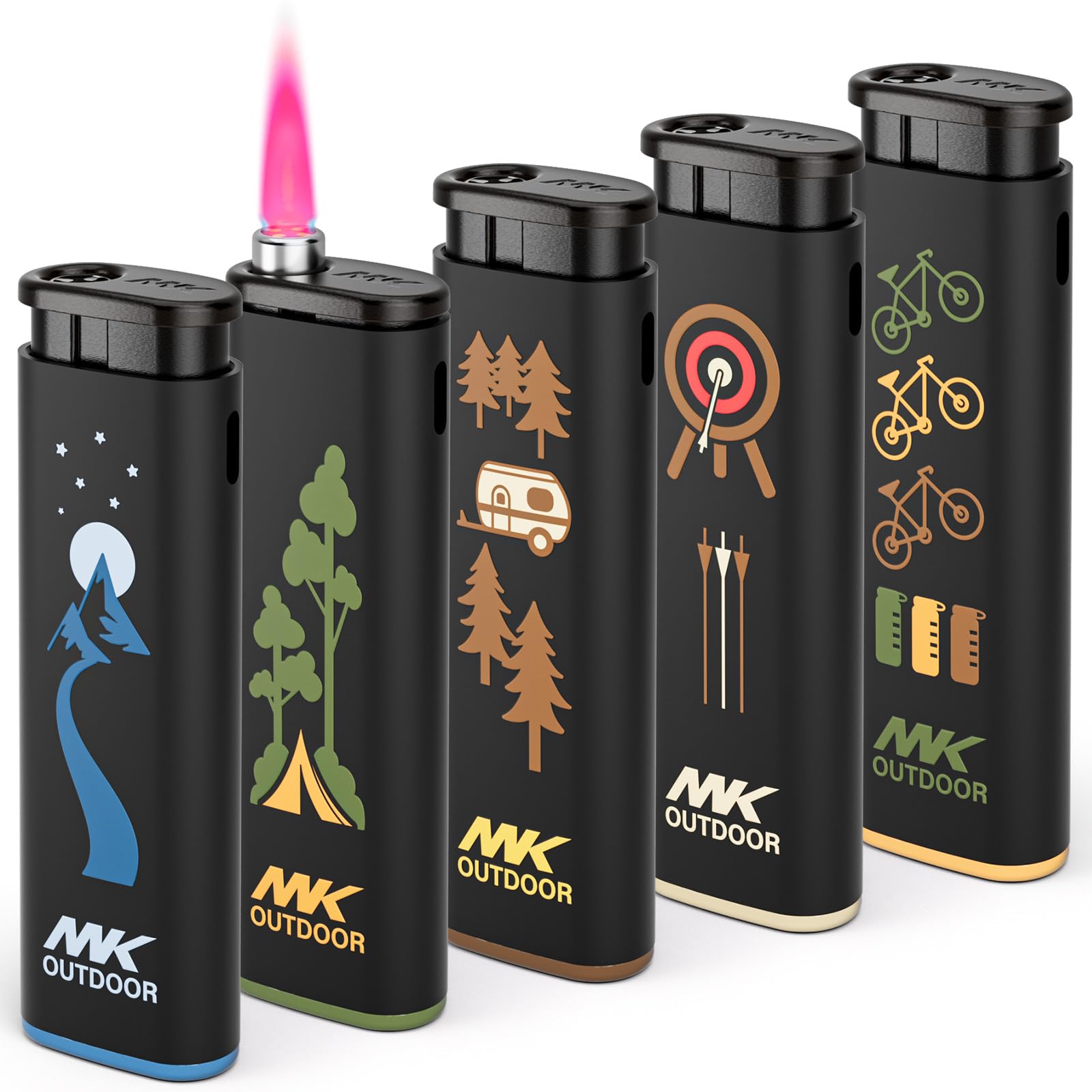 Amazon.com: MK Lighter Outdoor Series Alpine Set 5-Pack Assorted