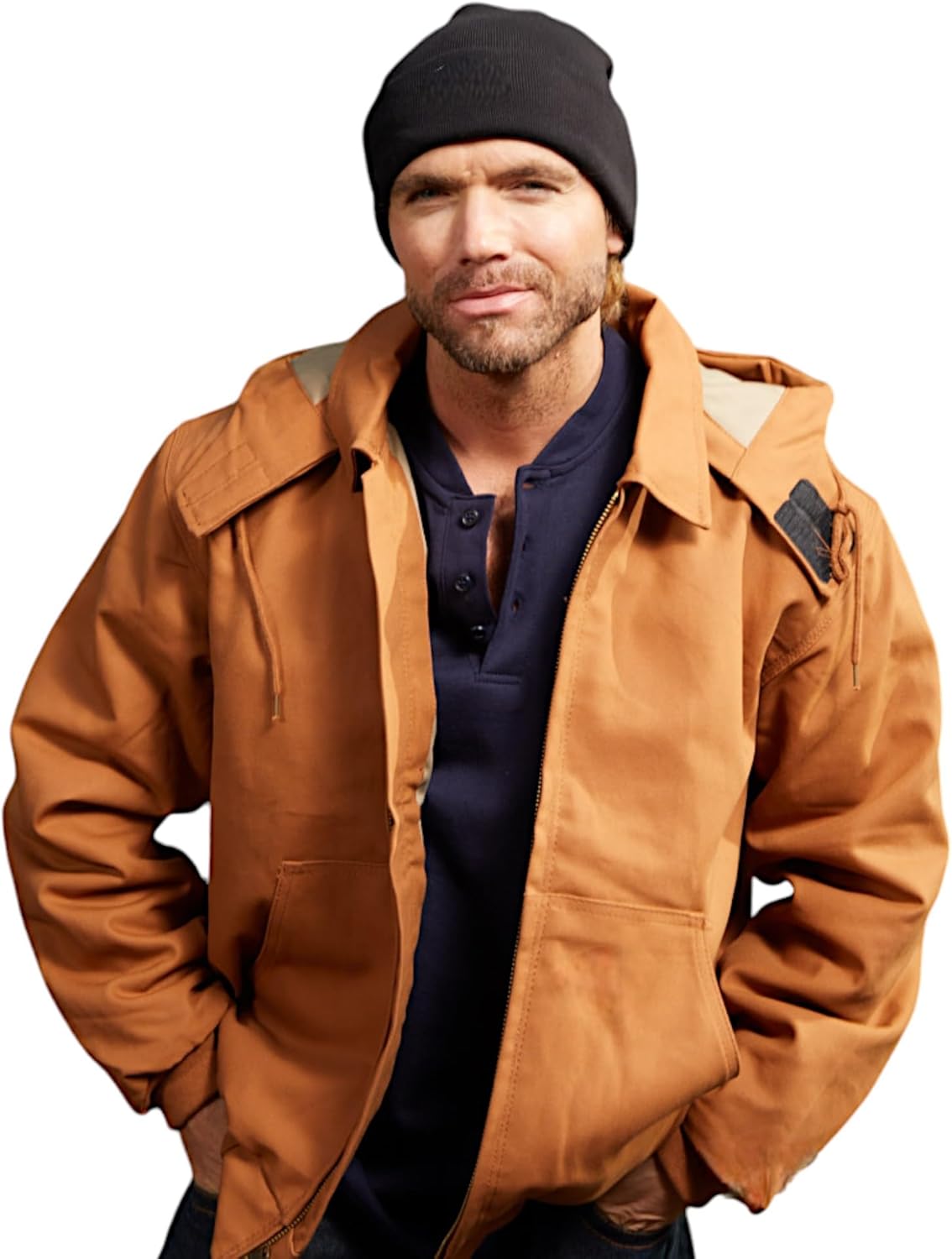 Rasco FR Men's Duck Hooded Jacket, Designed in the France Ubuy