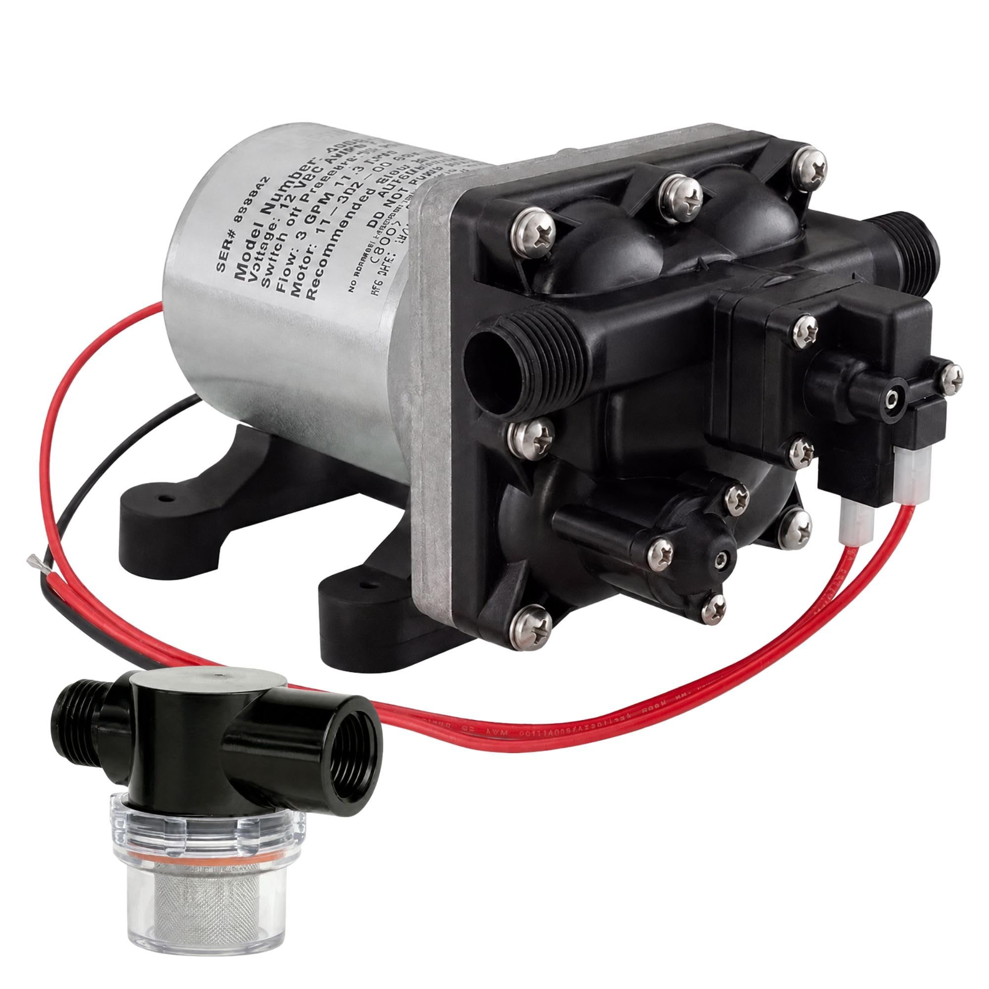 Amazon.com: 4008-101-A65 12V RV Water Pump replacement, 3.0 GPM