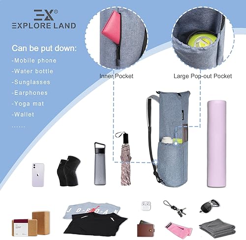 Miniatura 5 de Explore Land Bolsa de almacenamiento para esterilla de yoga Oxford con transpirable